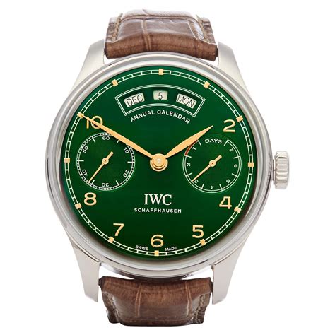 iwc portugieser green dial|iwc portugieser 150.